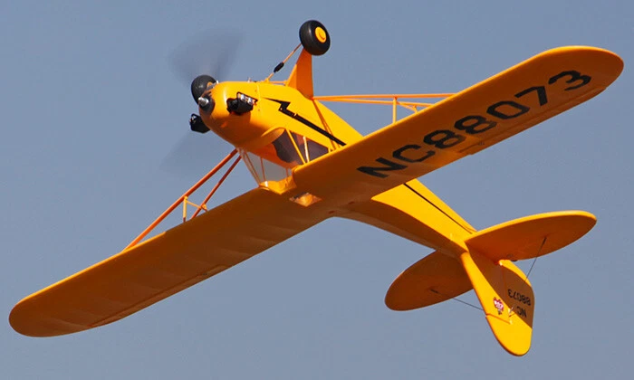 Komplettes Modellflugzeug Anfängerset Piper J-3 EPO 1400 mm RTF Einsteiger - Bild 2 von 4