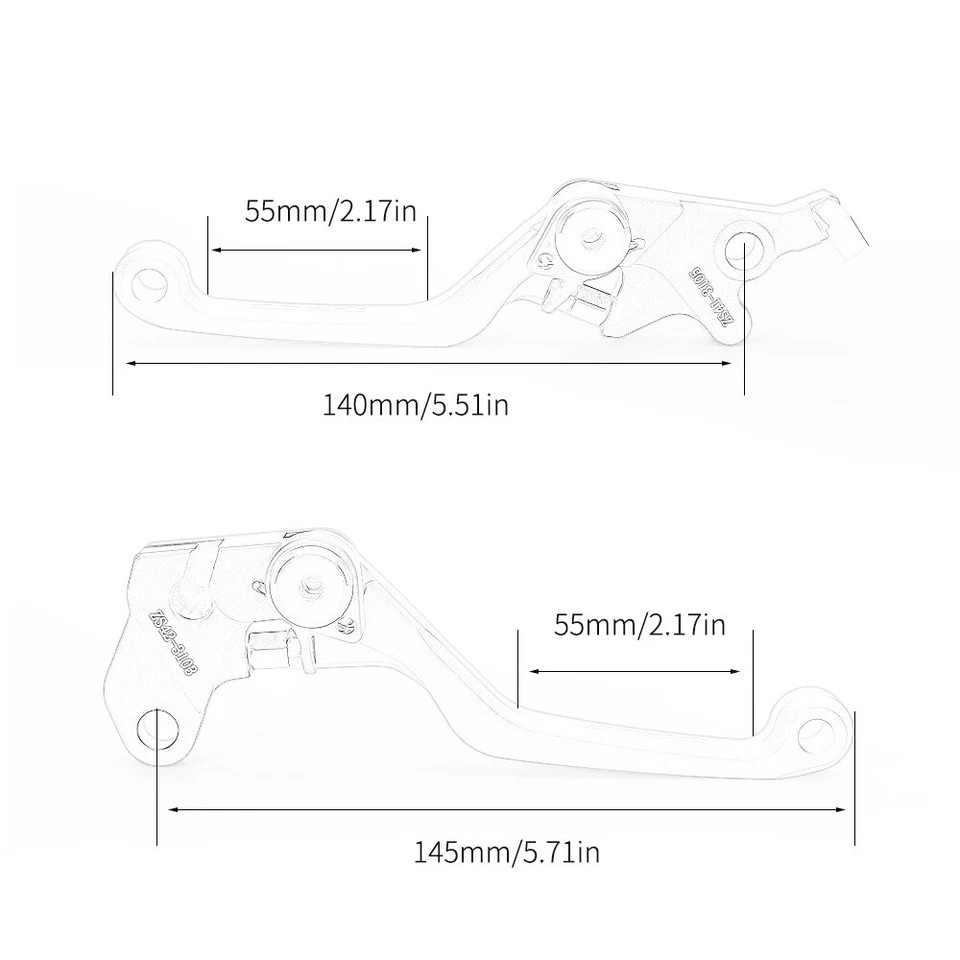 Para HONDA XR650L 93-24 XR150L 23-24 XR LOGO CNC Manija Pivote Palancas de embrague de freno Foto 2 de 4