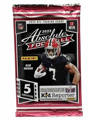 Panini Absolute Football 2023 NFL Trading Cards 5 Card Pack