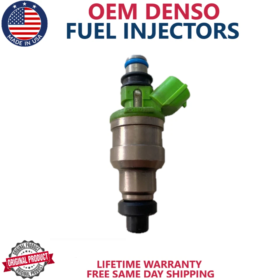 /195500-1980/ НОВЫЕ ОРИГИНАЛЬНЫЕ топливные форсунки DENSO 6 шт. для 1989-1998 Mazda MPV 3,0 л V6 - Изображение 2 из 2