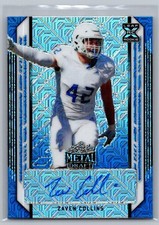 2021 Leaf Metal Draft #BA-ZC1 Zaven Collins 1/10 Blue Mojo