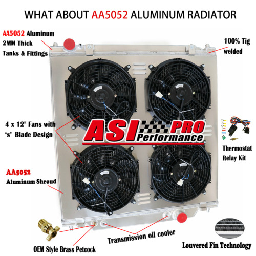 3 Row Radiator Shroud Fan Relay for 2005-07 Ford F250 F350 F450 F550 6.0L 6.8L - Picture 1 of 7