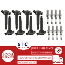 8pcs Ignition Coil & Spark Plug For 2008-2021 Toyota Sequoia Tundra 5.7L