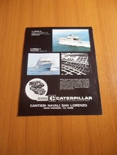 1970 CANTIERE NAVALE SAN LORENZO CATERPILLAR MOTORE IMBARCAZIONE BARCHE TURISMO 