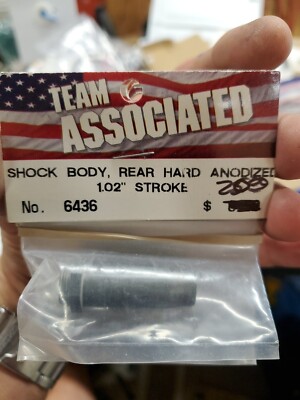 Team Associated 6436  Shock body rear hard anodized 1.02 inch stroke