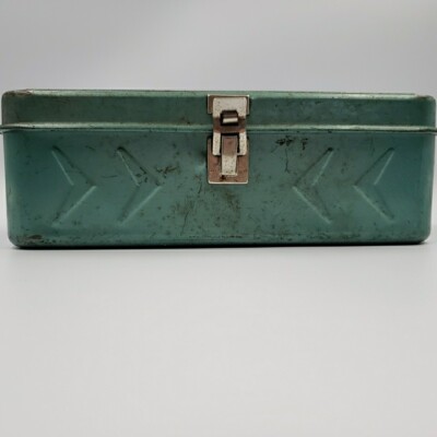 Vintage Green Bernzomatic Metal Case Torch Tool Tackle Box 11