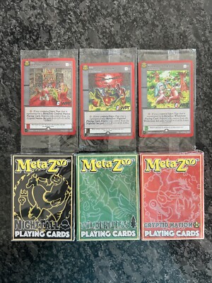 Metazoo Kickstarter USPCC WPT Playing Card Decks - Complete Set Of Deck & Promos
