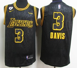 Black Mamba Anthony Davis 3 Los Angeles Lakers Basketball Jersey Stitched Ebay
