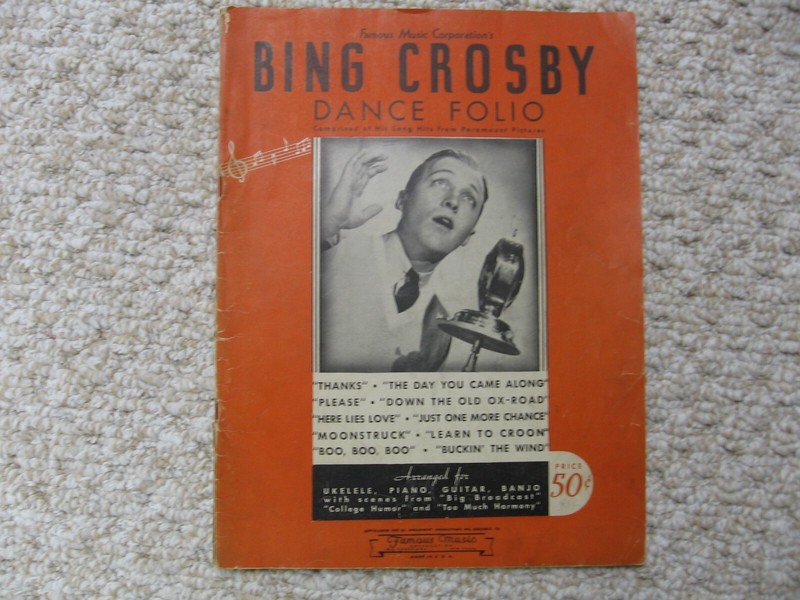 BING CROSBY 1933 DANCE FOLIO
