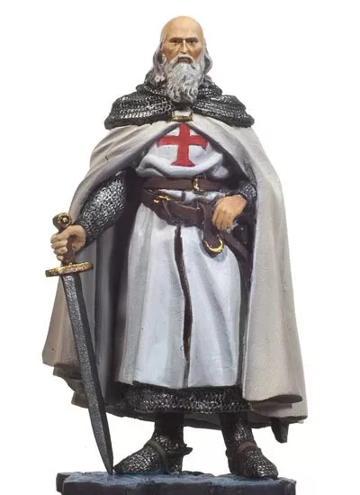 Grand Master of the Knights Templar 54mm Painted Tin Toy Soldier