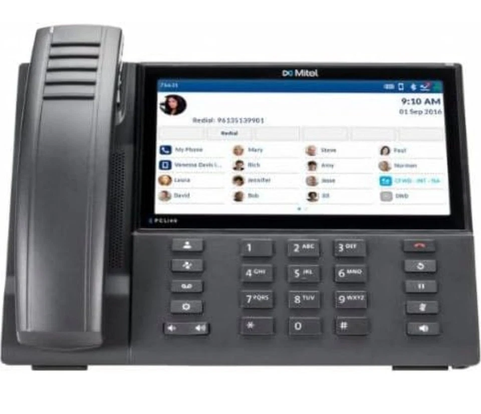 Mitel 6940W Gigabit Wi-Fi IP Phone with Cordless Handset - Black (50008387) - Image 2 of 2