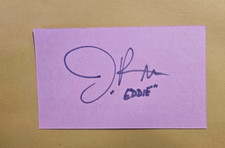 JAMES RANSONE SIGNED PINK 3x5 INDEX CARD AUTOGRAPH - IT CHAPTER 2