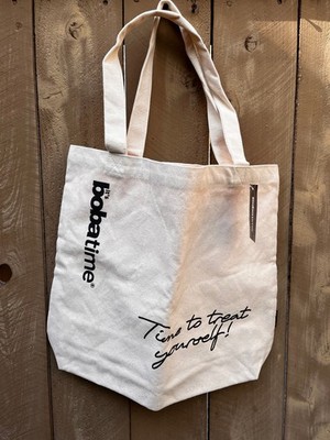 It s Boba Time TIme To Treat Yourself Graphics Canvas Tote Bag - 14  X 17  NEW