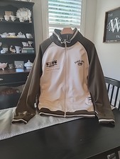 Ecko Unltd Men's Large Y2K Full Zip Track Jacket Embroidered "Problem Solving"