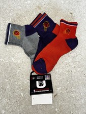 New NBA Phoenix Suns Boys 3 Pack quarter Socks Shoe Boys Youth 4-9.5
