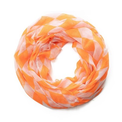 Loop Schal Viskose Rautenmuster Sommerschal Rauten Damen Halstuch Tuch leicht