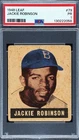1948 Leaf Jackie Robinson RC #79 PSA 1  (Missing Background Yellow Ink) - RARE -