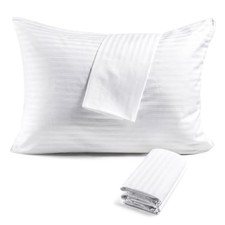 600TC 100 Cotton Pillow Protectors Size 20x30 , 4 Pack, Oeko-TEX Queen 4.0