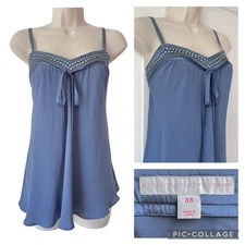 STELLA MCCARTNEY x H&M Silk Cami - Size 38 Sleeveless Top Y2K 00s Coquette 2005