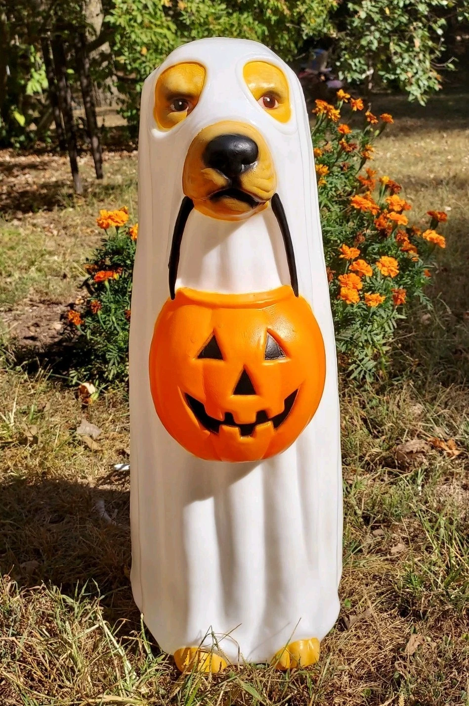 Morris Costumes 23" Ghost Dog Blow Mold Halloween Light-Up Decoration LED