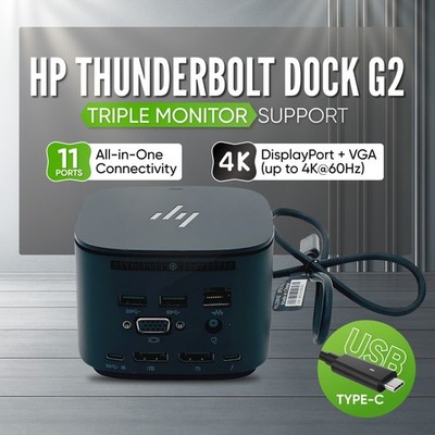 Genuine HP USB-C Docking Station for ZBook 14u G5 15u G5 Laptops NO ADAPTER