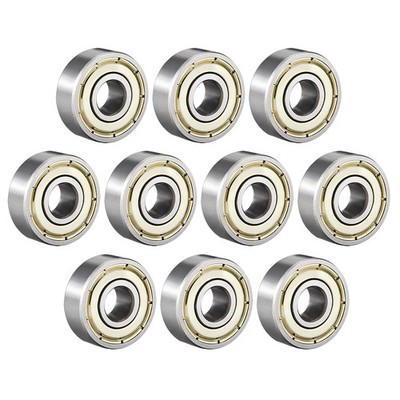 606ZZ Ball Bearings Double Shield 6mmx17mmx6mm High Carbon Steel Z1 10X
