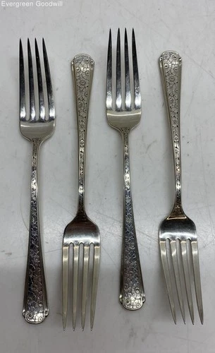 (C) Towle Old Brocade Sterling Silver Forks 192 Grams