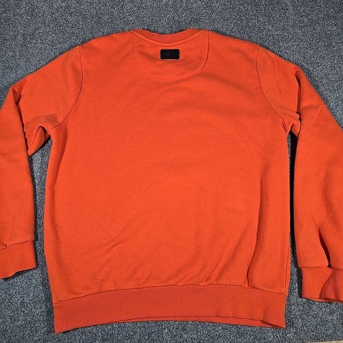 PUMA x TODD JAMES Mens Large Sweatshirt Orange News Boy Pullover - Picture 9 of 12