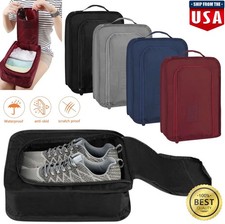 4 Travel Shoe Bags Zip Pouch Storage Organizer Waterproof Bag Shoes Carry Case