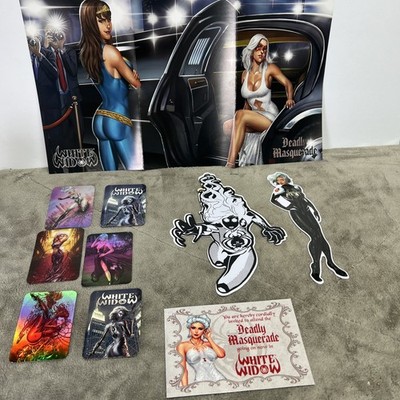 White Widow #3 Benny Powell Deadly Masquerade 11 x 17 With Extras