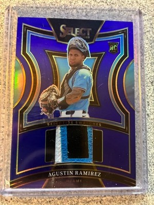 2025 Panini Select SS-AR Agustin Ramirez RC Jersey Selective Swatches Blue /49