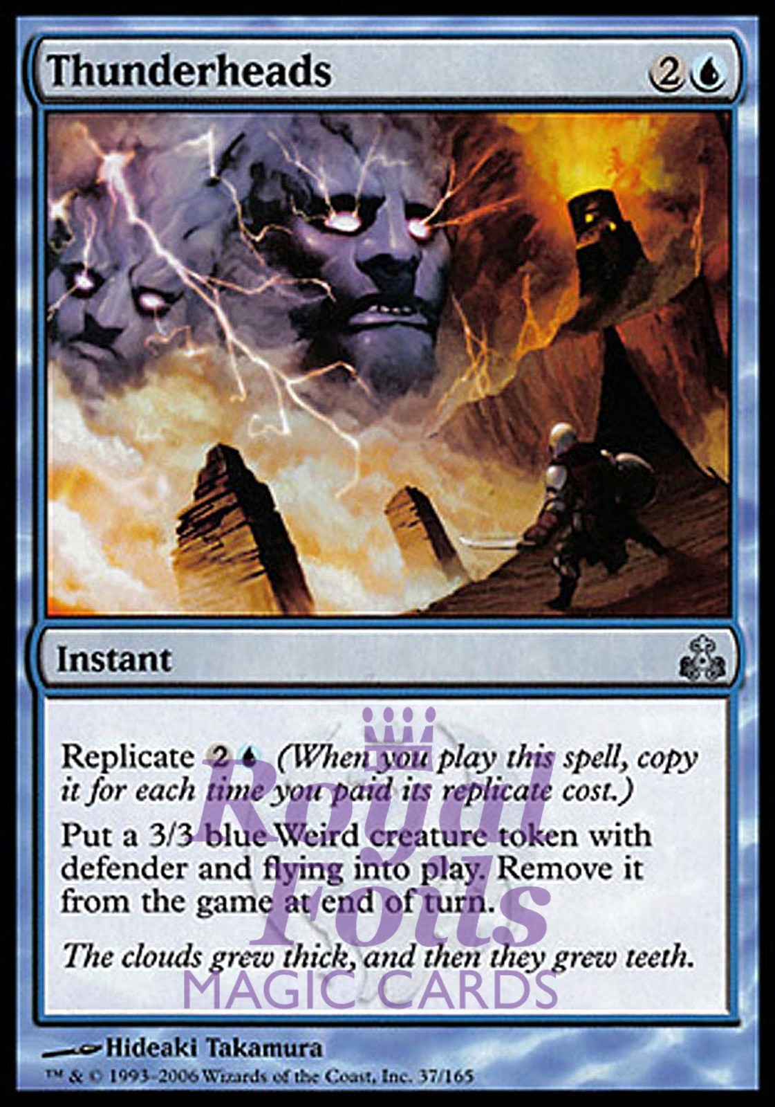 Thunderheads 2x FOIL GPT MTG Guildpact Uncommon MINT blue