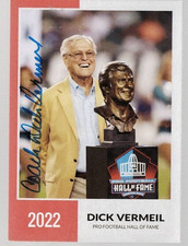 Dick Vermeil Signed Football Hall of Fame Card Autograph EAGLES RAMS HOF COACH 1