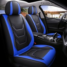 For Toyota Seat Covers Leather Full Set 5 Seats Car Front Rear Protector Cushion