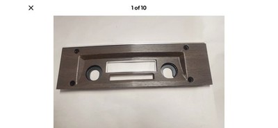1970 Charger Coronet R/T Super Bee Plymouth gTx Radio Bezel Rechromed Woodgrain