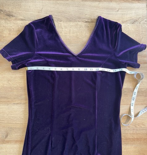Roman Originals 90s Purple Velvet Whimsigoth Maxi Long Dress U.K. size 14 Grunge - Picture 12 of 12