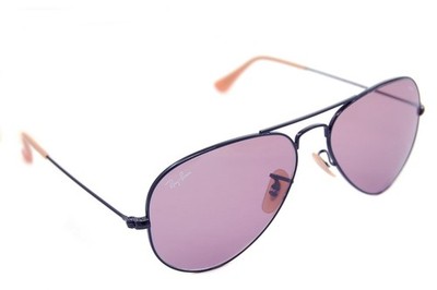 Ray-Ban AVIATOR EVOLVE PHOTOCHROMIC RB3025 9066Z0 55mm Sunglasses BLACK VIOLET