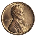 GEM BU 1942 LINCOLN WHEAT CENT PENNY - LOTS OF RED - *UPGRADE YOUR ALBUM!*