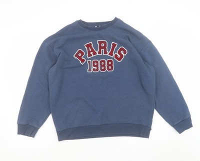 Pullover Sweatshirt Herren UK Größe S River Island Blau