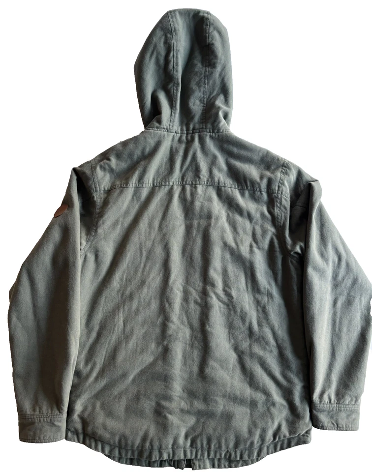 Rip Curl Mens Gibbos Green Hooded Sherpa Fleece Lined Surfing Jacket, Medium - Image 2 of 4