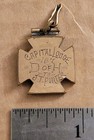 Antique 1900's AOUW Ancient Order of United Workers Pocket Watch Fob Lodge 107 — photo 1
