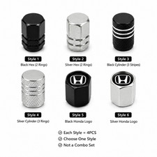 4pcs Universal Aluminum Tire Valve Stem Caps Air Valve Dust Caps Multiple Styles 4pcs Universal Aluminum Tire Valve Stem Caps Air Valve Dust Caps Multiple Styles