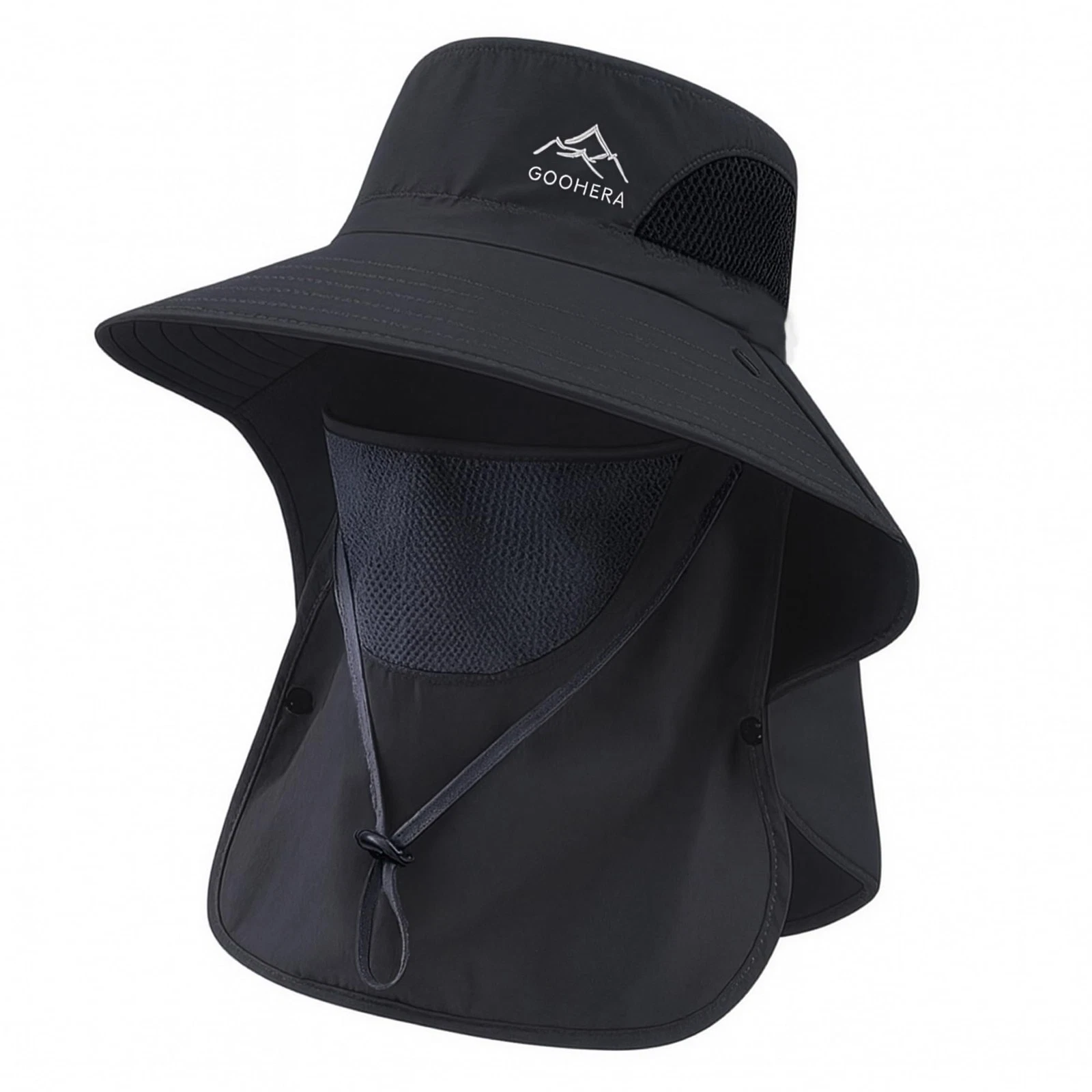Sun Hat for Men & Women, Breathable Wide Brim Outdoor Fishing Hat with Face C...