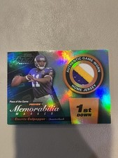 DAUNTE CULPEPPER - 2000 PLAYOFF PIECE OF THE GAME JERSEY 1ST DOWN /25 RARE 3 CLR