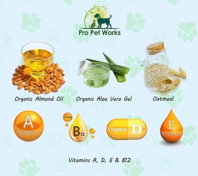 Pro Pet Works 5-in-1 Organic Oatmeal Dog Shampoo & Conditioner – 17 Oz, Plant-Based, Sulfate-Free, USA