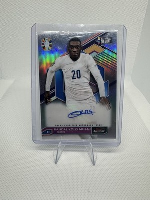 Topps Finest 2023 Randal Kolo Muani National Debut Autograph France RC Profile