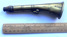 L&SWR warning horn whistle c1850 London & South Western Railway brass & Horn