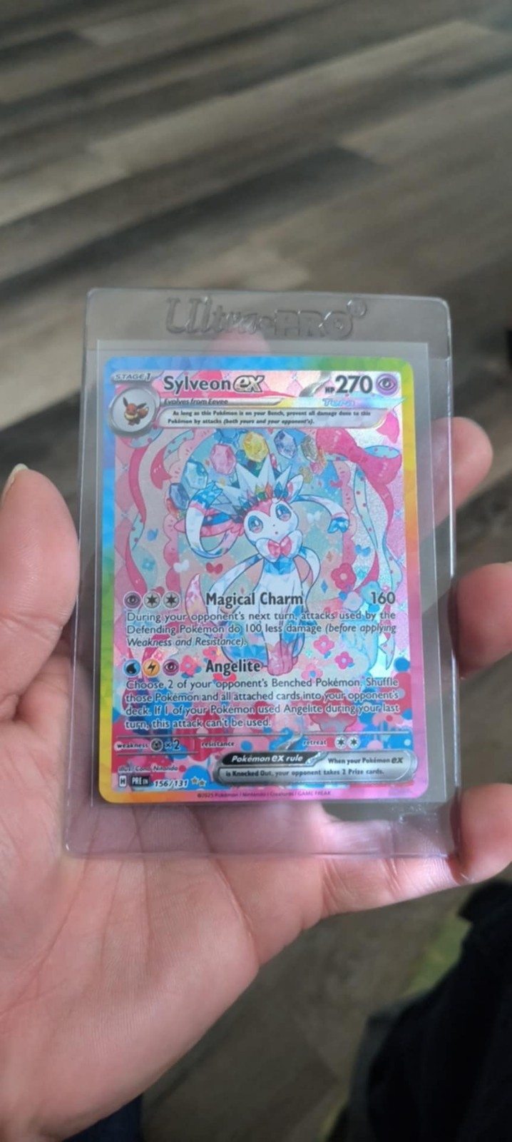 Sylveon ex SIR NM 156/131 SV: Prismatic Evolutions Pokemon Card - Eeveelution