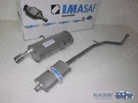 Imasaf Auspuffset für Peugeot 206 CC 1.6 16V Euro3 2000-2007|MSD+ESD+BLENDE