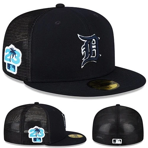 New Era Detroit Tigers Fitted Hat mlb 23 Official Spring Training Mesh Back Cap